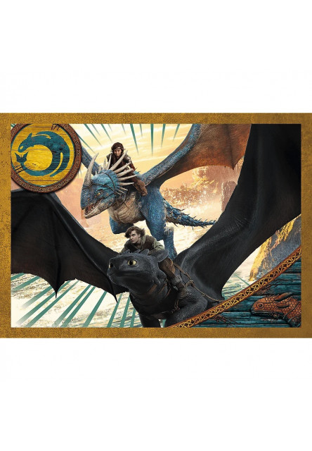 Trefl Puzzle  4v1 Dračie dni / Ako vycvičiť draka