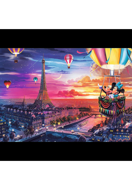 Trefl Puzzle 1000 Premium Plus -  Mickey a Minnie v Paríži