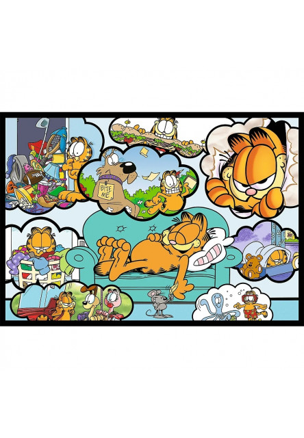 Trefl Puzzle 4x250 Garfield nemá rád pondelky