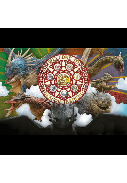 Trefl Puzzle 100 Draci v akcii / Ako vycvičiť draka