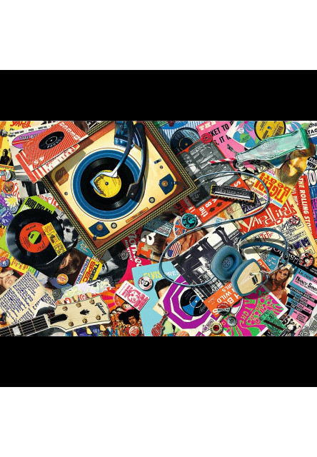 Trefl Drevené puzzle 501 - Vo svete hudby