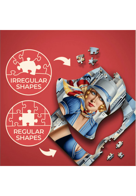 Trefl Drevené puzzle 200 - Leto v meste