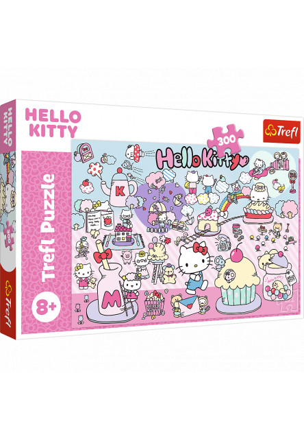 Trefl Puzzle 300 Preskúmajte svet Hello Kitty