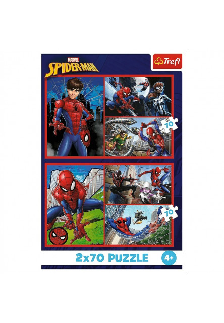 Trefl Puzzle 2x70 Spiderman / Pavúčie príbehy
