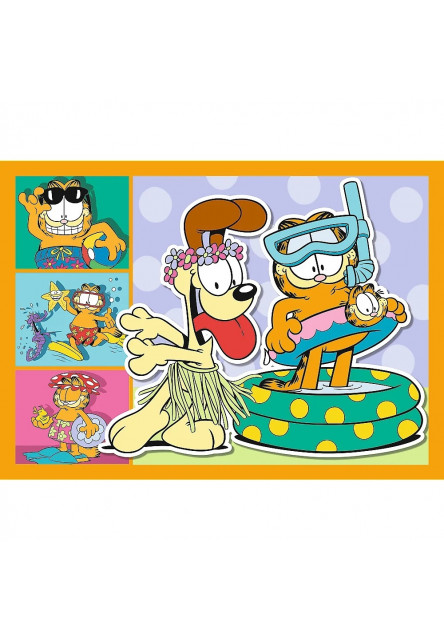 Trefl Puzzle 4v1 Garfield zbožňuje lasagne