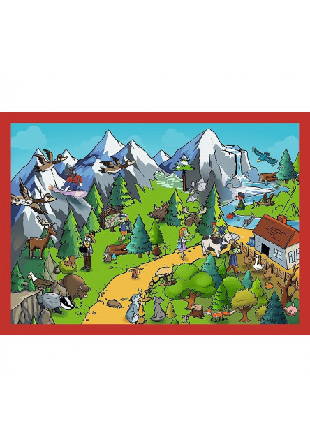 Trefl Puzzle 4v1 Obľúbení Treflíci