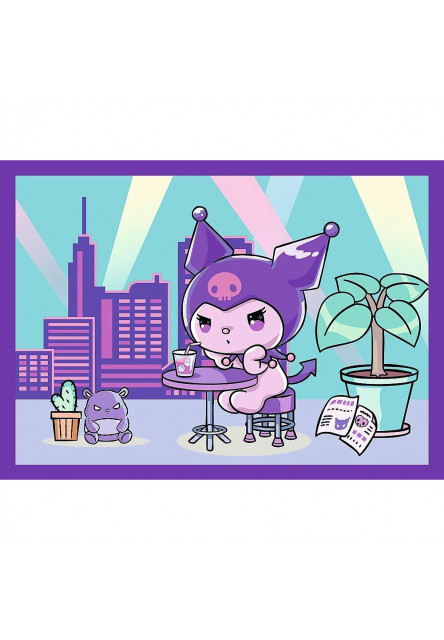 Trefl Puzzle 4v1 Deň s Kuromi / Hello Kitty