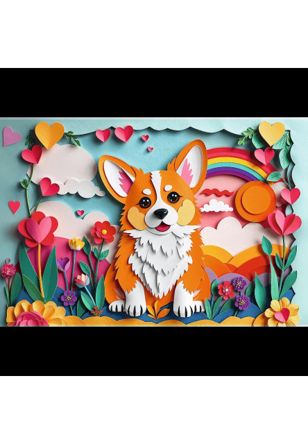 Trefl Puzzle 160 Výročné - Paper Art: Pes