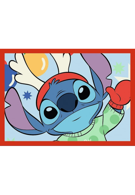 Trefl Puzzle 4v1 Stitch Xmas