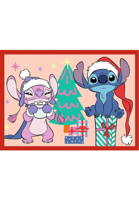 Trefl Puzzle 4v1 Stitch Xmas