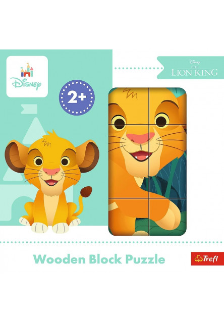 Trefl Drevené  kocky, Leví kráľ