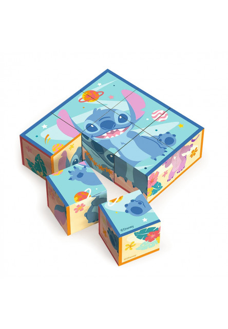 Trefl Drevené  kocky, Lilo a Stitch