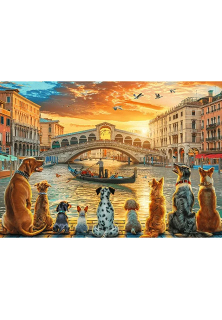 Trefl 1000-dielne puzzle: Šteniatka v Benátkach