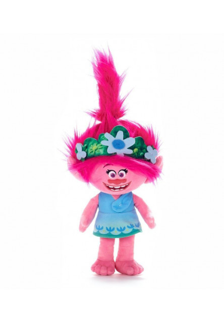 Plyšová Poppy - modré šaty - Trollovia 33/45 cm