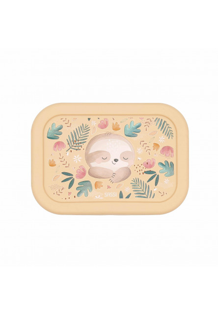 Silikónový desiatový box  - sloth