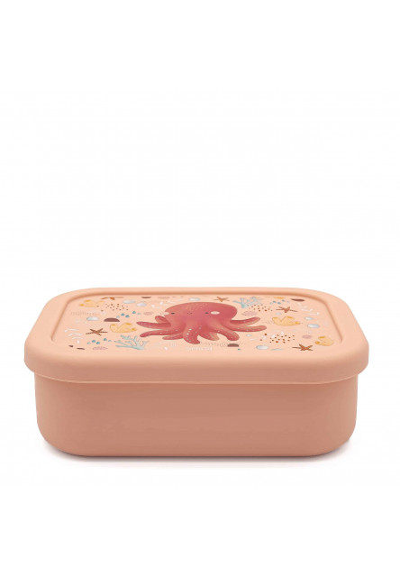 Silikónový desiatový box  - octopus