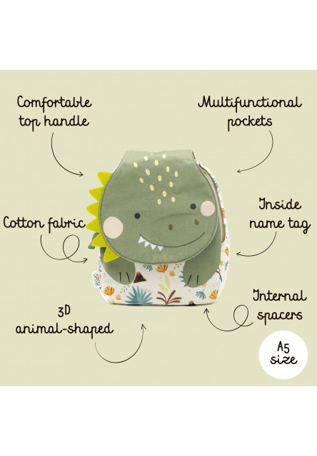 Mini batoh  - dinosaur cracky