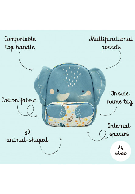 Junior batoh  - elephant chewy