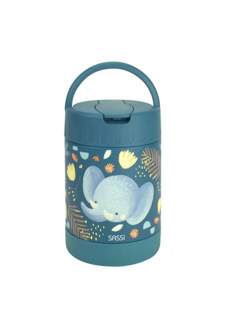 Detská termoska na jedlo  - chewy the elephant - 350ml
