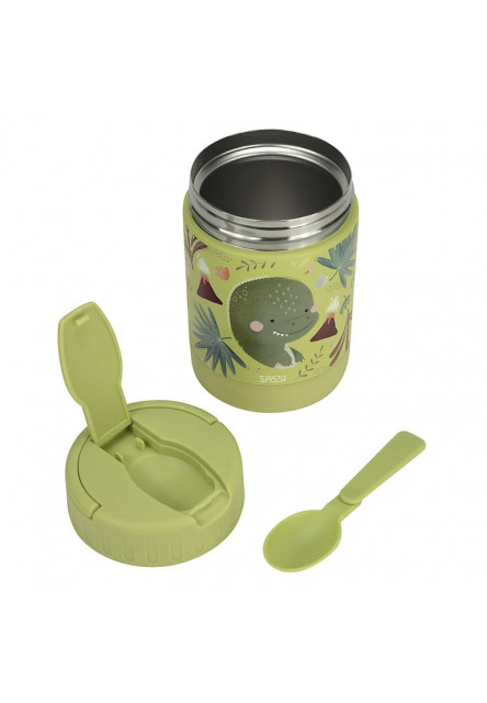 Detská termoska na jedlo  - cracky the dinosaur - 350ml