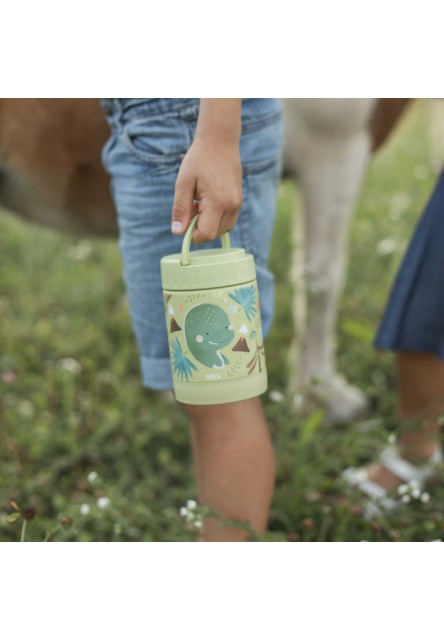 Detská termoska na jedlo  - cracky the dinosaur - 350ml