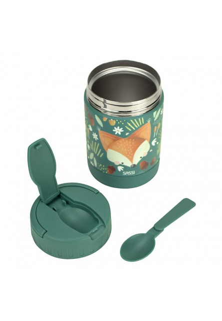 Detská termoska na jedlo  - crunchy the fox - 350ml