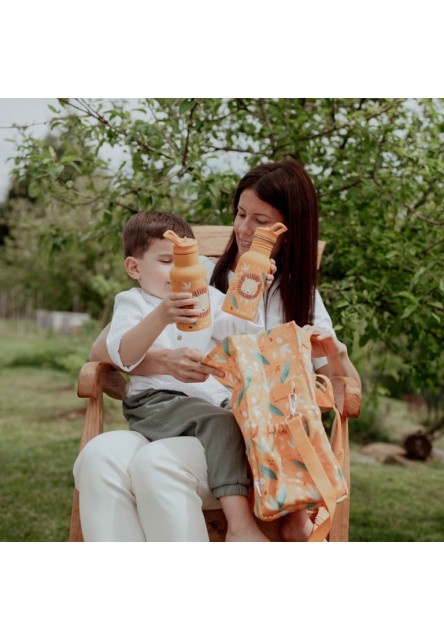 Termofľaša so slamkou  - chompy the lion - 350ml