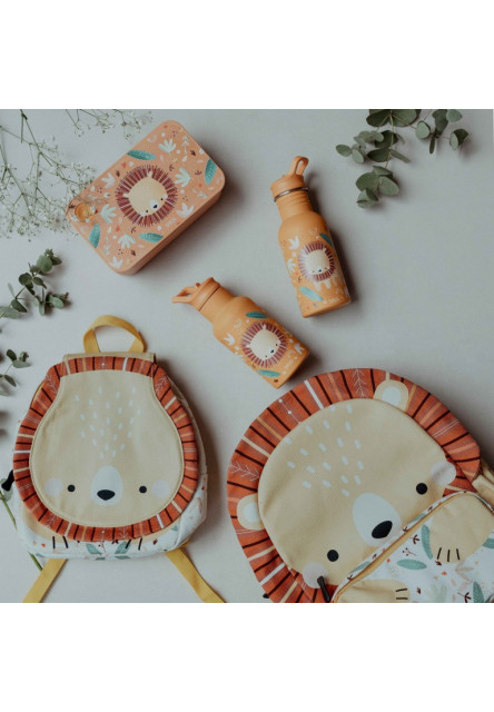 Termofľaša so slamkou  - chompy the lion - 350ml