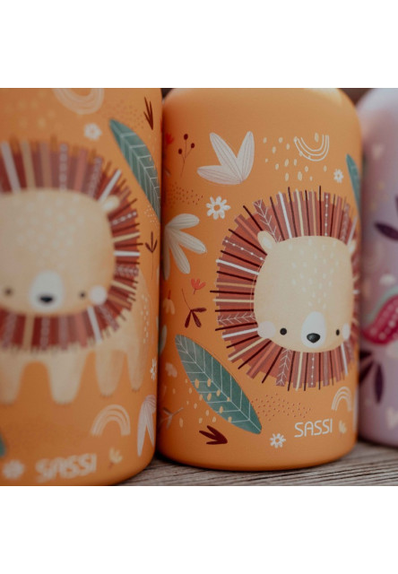 Termofľaša so slamkou  - chompy the lion - 350ml