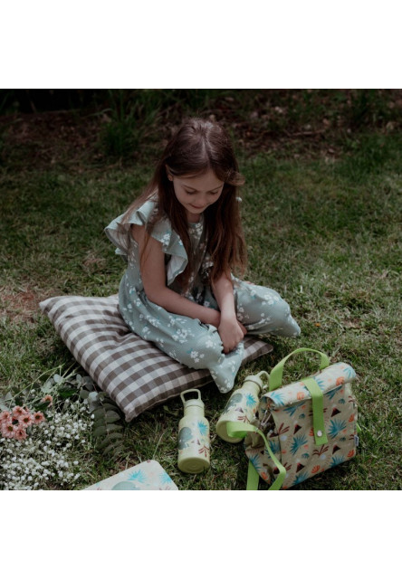 Termofľaša so slamkou  - cracky the dinosaur - 350ml