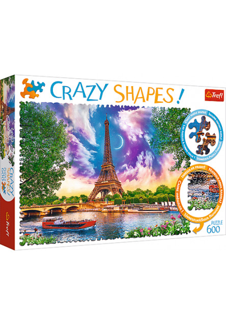Trefl Puzzle 600 Crazy Shapes - Paríž
