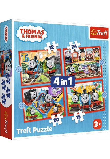 Puzzle 4v1 - Úžasný Tom / Thomas and Friends
