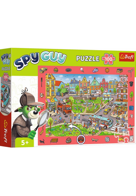 Trefl Puzzle s hľadaním obrázkov Spy Guy: Mesto 100 dielikov
