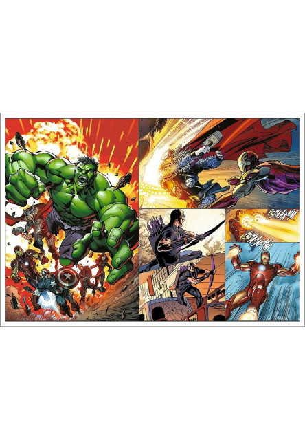Trefl Puzzle Marvel 4 x 250 dielikov Hrdinské dni