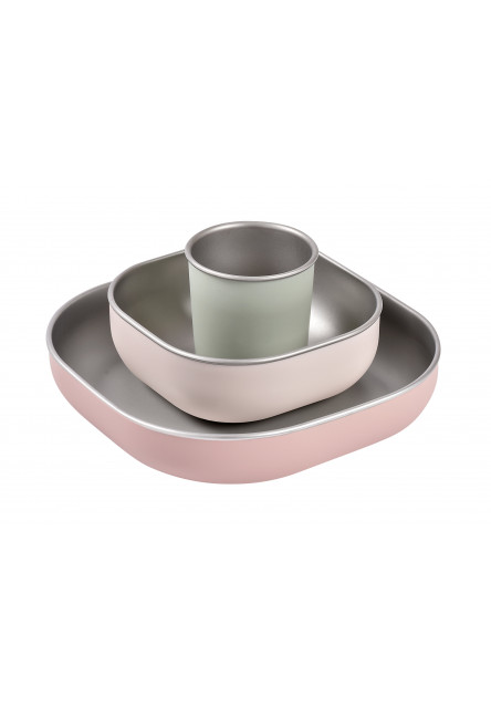 Jídelní sada nerez 3-dílná Cotton Candy