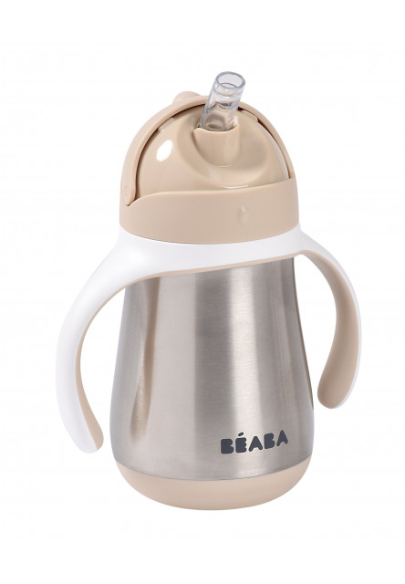 Hrnek termoizolační s brčkem nerez 250ml Clay Earth