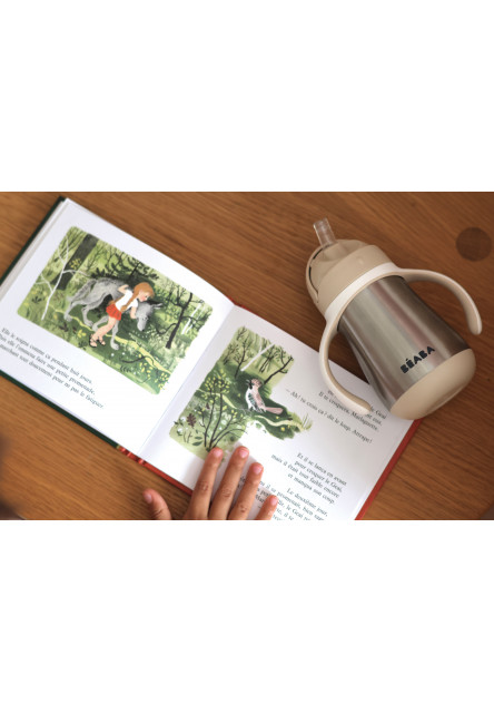 Hrnek termoizolační s brčkem nerez 250ml Clay Earth