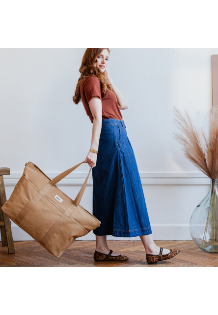 Prebaľovacia taška Madrid XXL Cognac