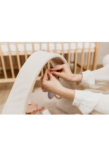 Nastavitelná hrazdička pro miminko s hračkami Sleepee Grey