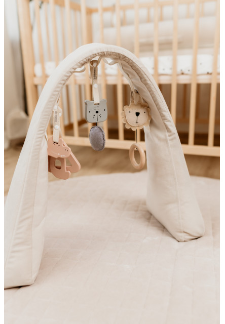Nastavitelná hrazdička pro miminko s hračkami Sleepee Grey