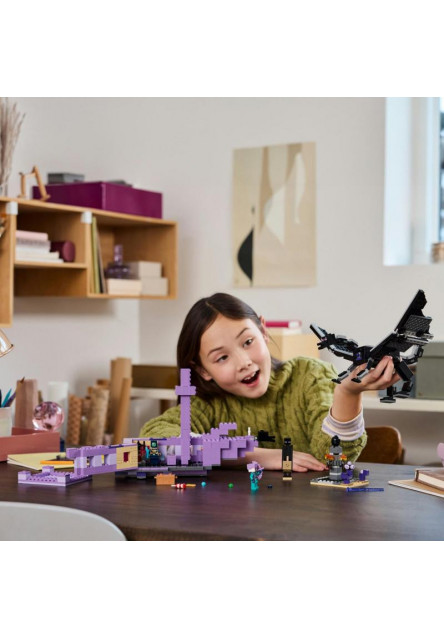 Drak z Enderu a loď z Endu