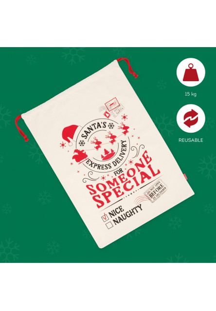 Vrecko na darčeky Legami Santa's Coming To Town - Vianočné darčeky