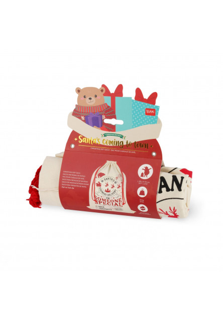 Vrecko na darčeky Legami Santa's Coming To Town - Vianočné darčeky