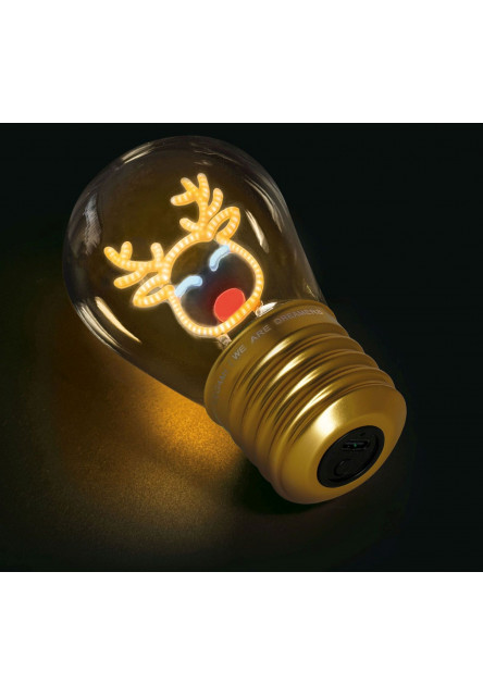 Dekoračné svetlo Legami Cordless Lightbulb - Reindeer