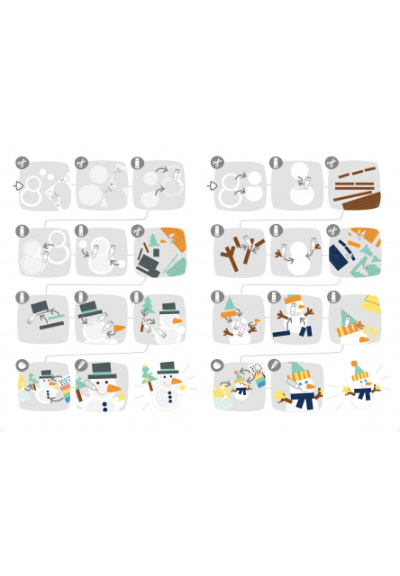 Kreatívna sada Okenný obrázok Snehuliak