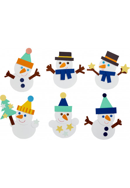 Kreatívna sada Okenný obrázok Snehuliak