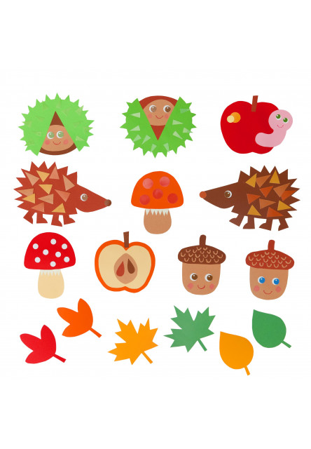 Kreatívna sada Prvé strihanie gaštanových kamarátov