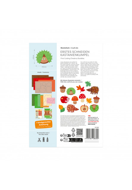 Kreatívna sada Prvé strihanie gaštanových kamarátov