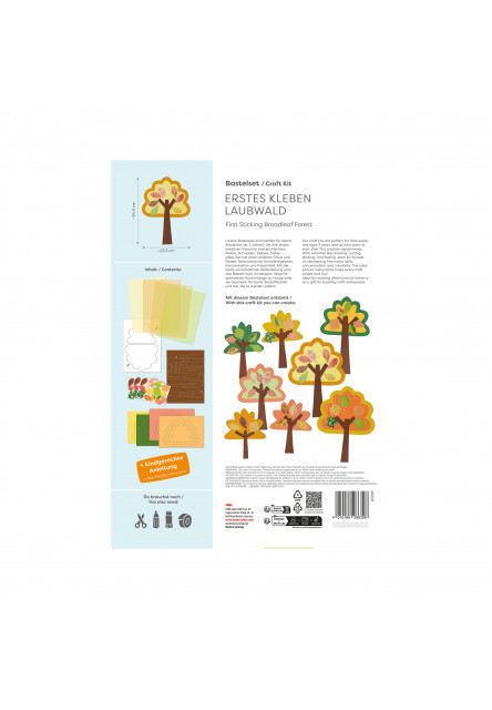 Kreatívna sada Prvé nalepovacie zvieratká z listnatého lesa