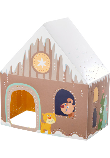 Kreatívna sada Prvé prepichovanie papiera zimná dedinka